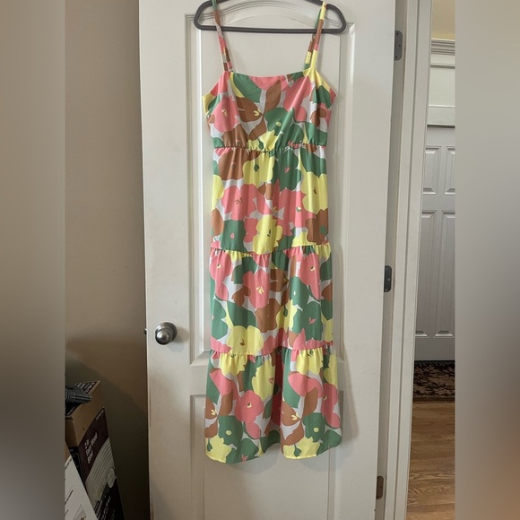 Social Standard by Sanctuary colorful Mid-calf dress Women’s size Large - Picture 15 of 16